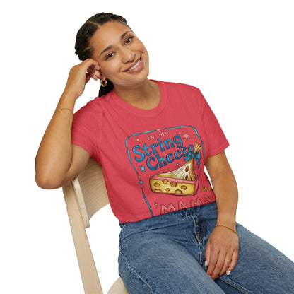String Cheese Mama T-Shirt – Vintage Cheese Lover Mom Tee