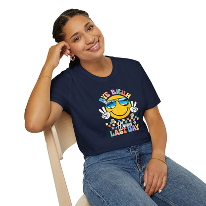 Groovy Adult Last Day T-Shirt — Funny Goodbye Workfare Tee