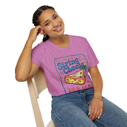 String Cheese Mama T-Shirt – Vintage Cheese Lover Mom Tee