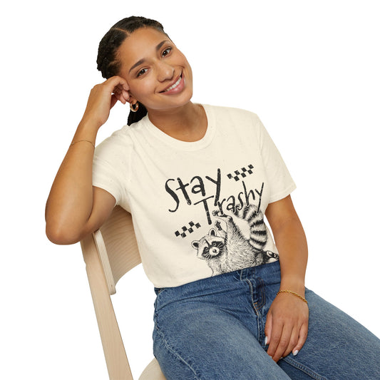 Stay Trashy Raccoon T-Shirt — Vintage Cute Trash Panda Graphic Tee