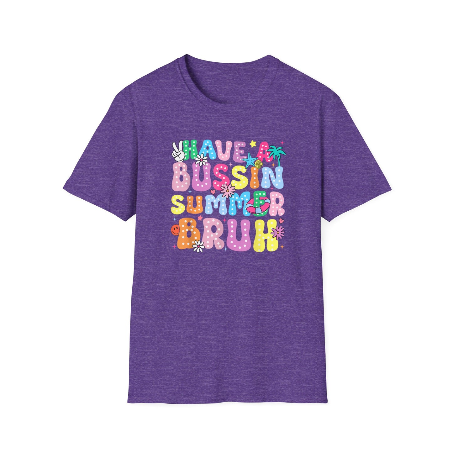 Teacher End of School T-Shirt – "Have a Bussin Summer" Colorful School Staff Tee