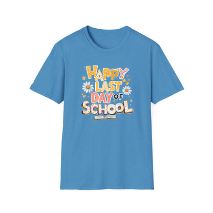 Happy Last Day of School T-Shirt — Cute Retro Daisy End-of-Year Tee