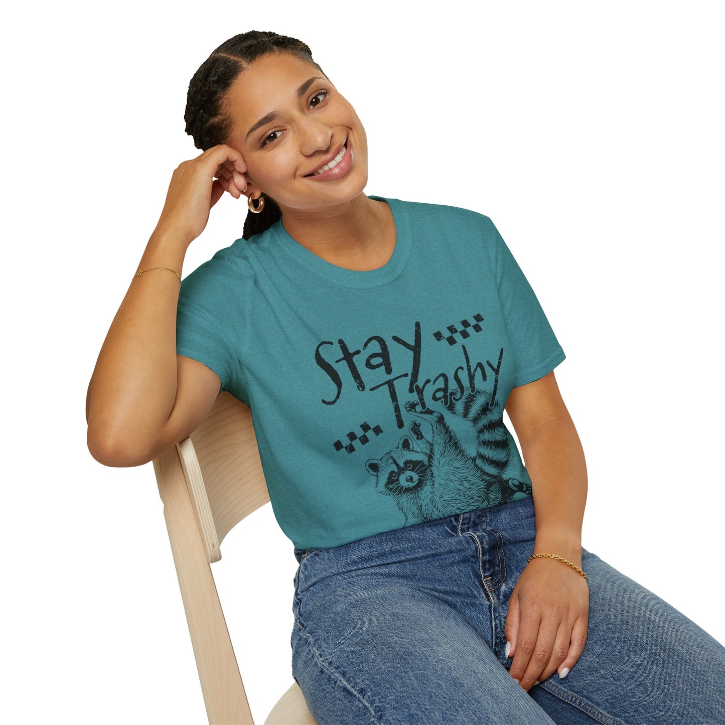 Stay Trashy Raccoon T-Shirt — Vintage Cute Trash Panda Graphic Tee