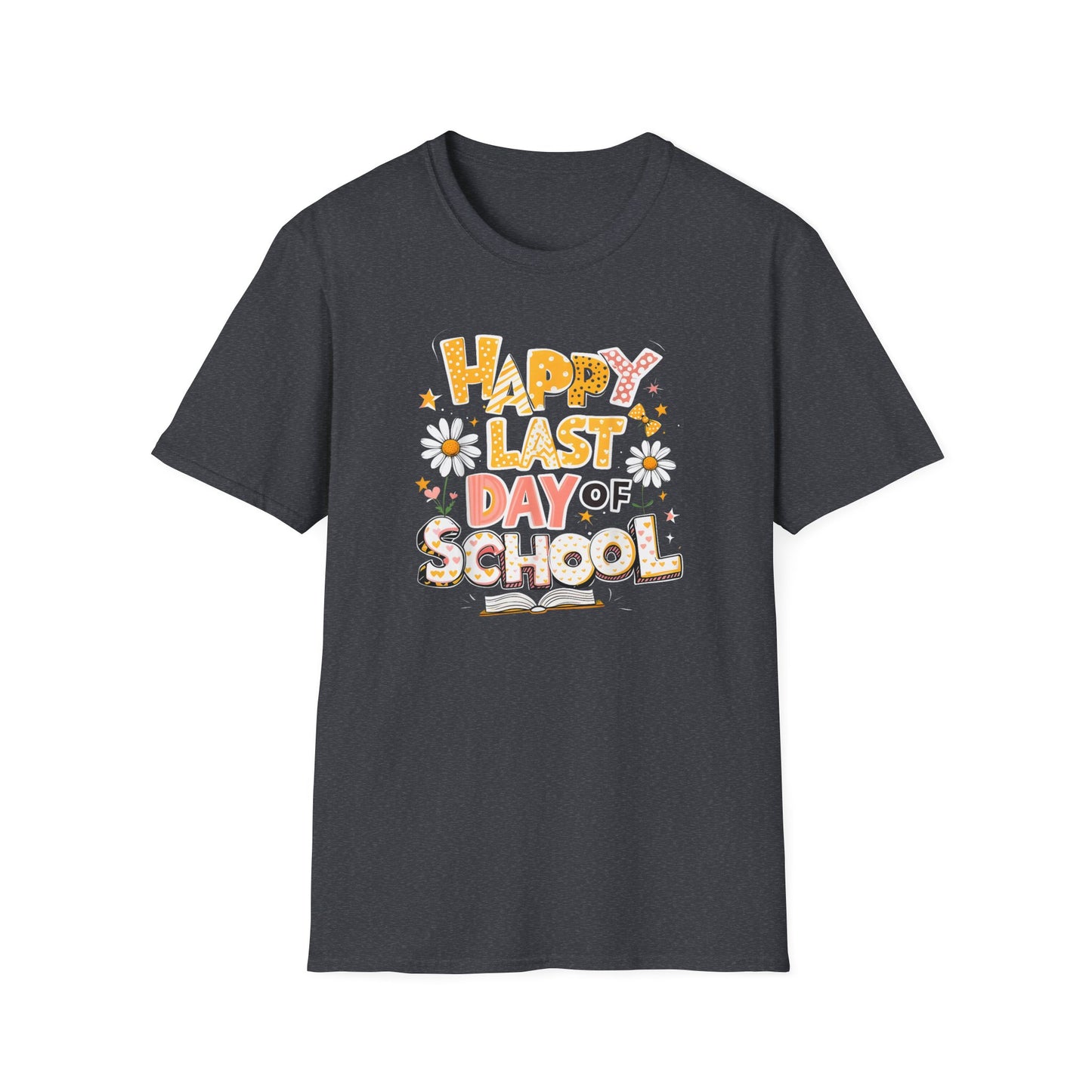 Happy Last Day of School T-Shirt — Cute Retro Daisy End-of-Year Tee