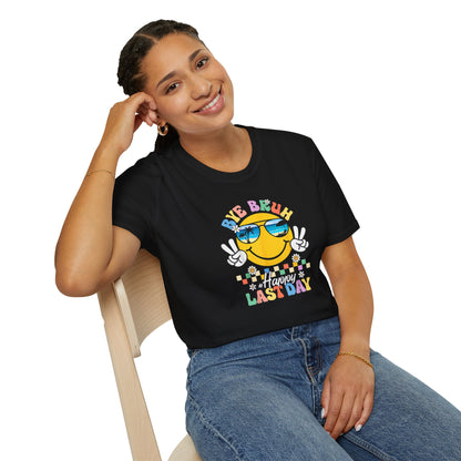 Groovy Adult Last Day T-Shirt — Funny Goodbye Workfare Tee