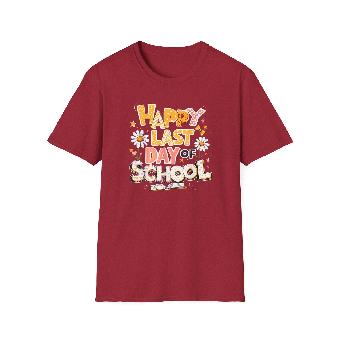 Happy Last Day of School T-Shirt — Cute Retro Daisy End-of-Year Tee