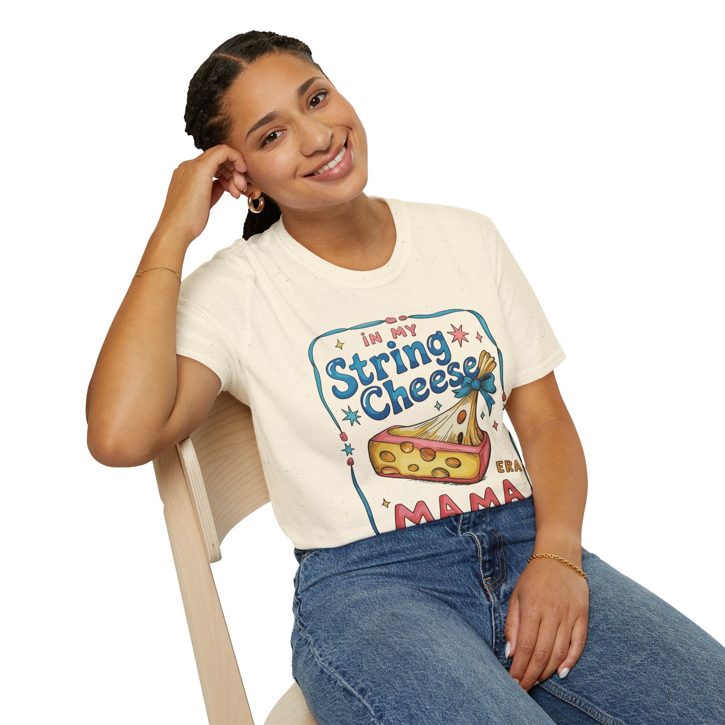 String Cheese Mama T-Shirt – Vintage Cheese Lover Mom Tee