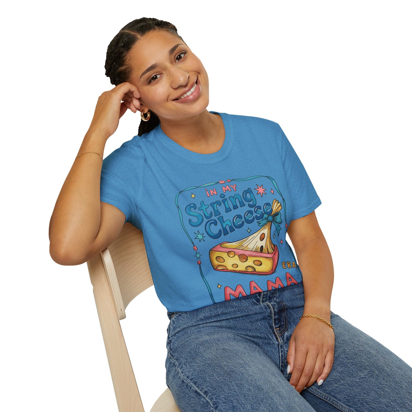 String Cheese Mama T-Shirt – Vintage Cheese Lover Mom Tee