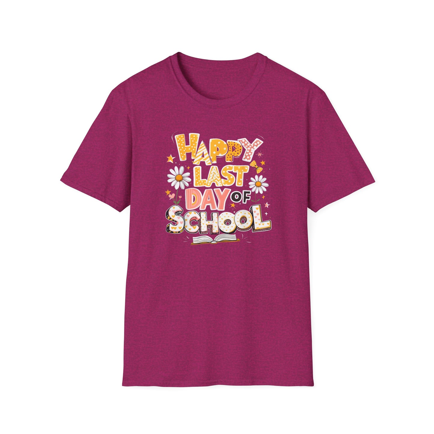 Happy Last Day of School T-Shirt — Cute Retro Daisy End-of-Year Tee